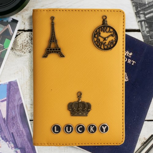 Yellow Passport Cover